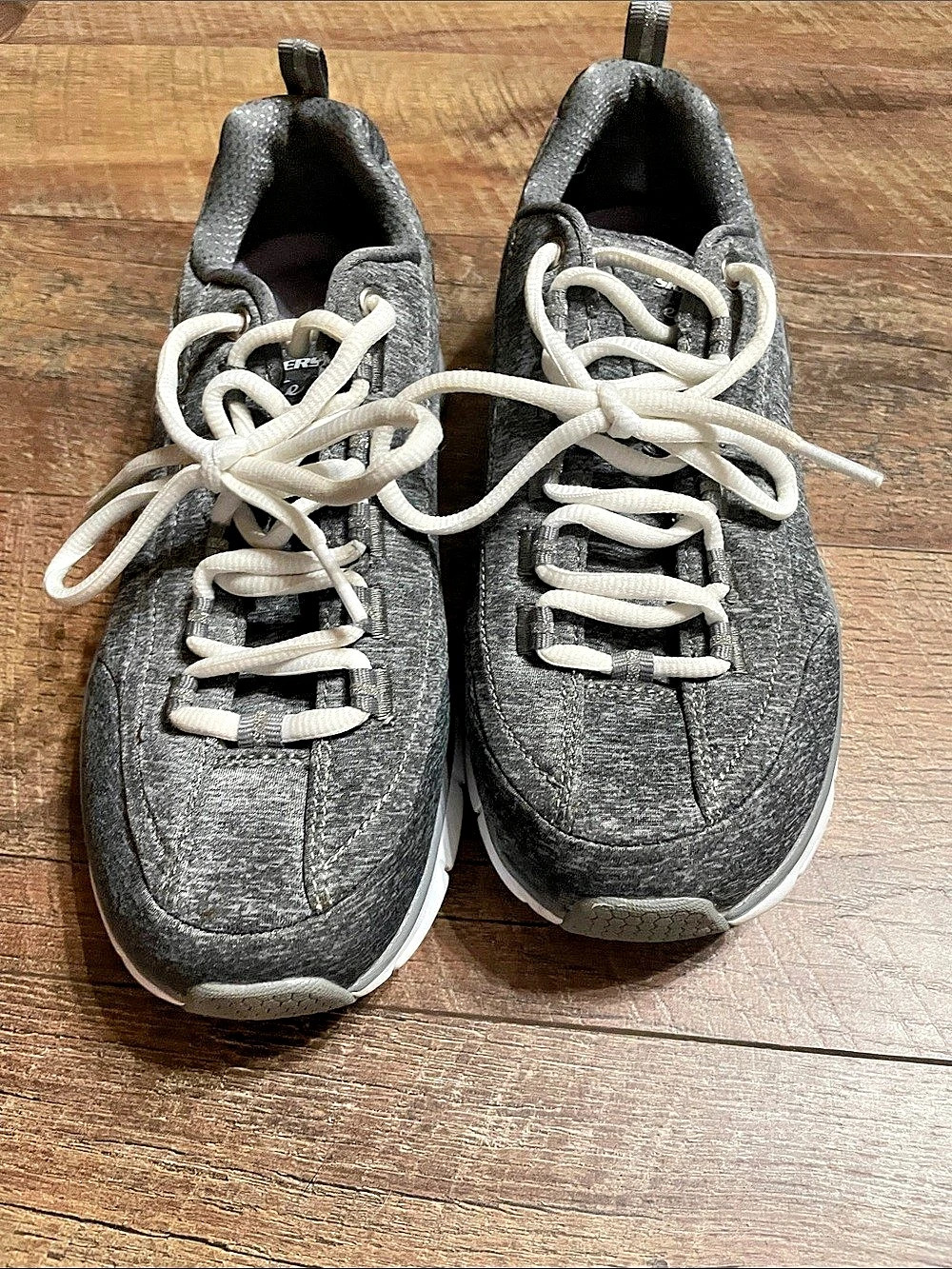Skechers Flex Elite Walking Shoes Gray & White Sneakers